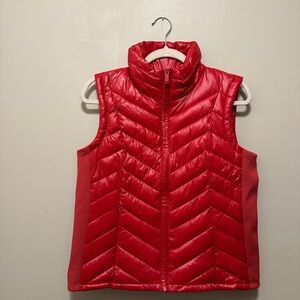 Calvin Klein Red Quilted Puffer Vest
